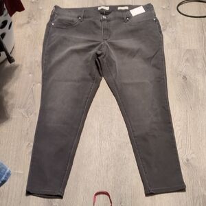Jessica Simpson Graceful Gray Kiss Me Skinny Jeans Size 18W